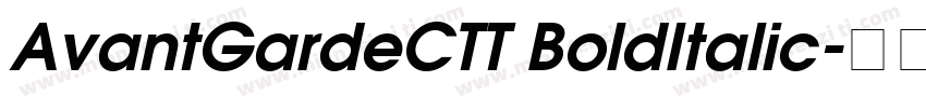 AvantGardeCTT BoldItalic字体转换
